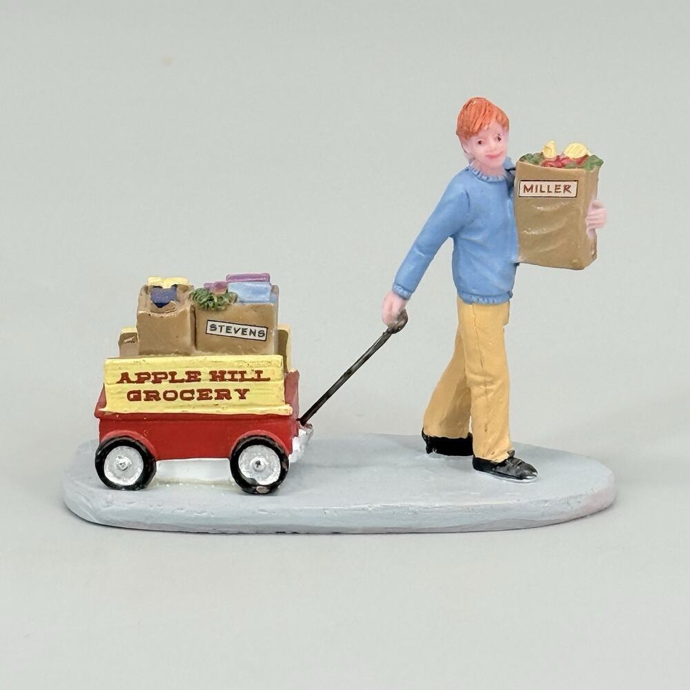 Lemax 2018 Grocery Delivery Harvest Crossing #82579 Apple Hill Stevens Miller